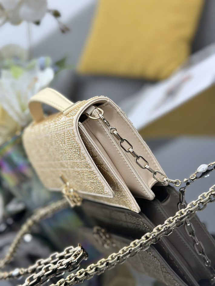 ディオール バッグ 人気 Dior ミスディオールミニ・カナージュ エンブロイダリー ベージュ S0980OIBE_M52U ディオール バッグ ショルダー - 画像 (8)