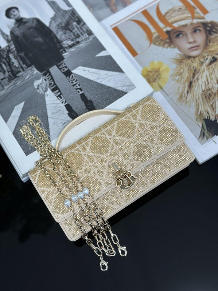 ディオール バッグ 人気 Dior ミスディオールミニ・カナージュ エンブロイダリー ベージュ S0980OIBE_M52U ディオール バッグ ショルダー - 画像 (6)