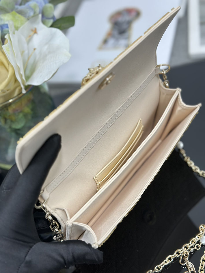 ディオール バッグ 人気 Dior ミスディオールミニ・カナージュ エンブロイダリー ベージュ S0980OIBE_M52U ディオール バッグ ショルダー - 画像 (3)