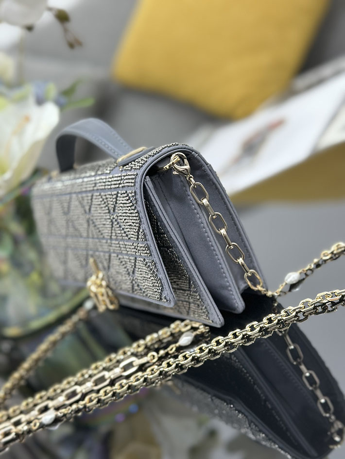 ディオール バッグ 人気 Dior ミスディオールミニ・カナージュ エンブロイダリー ブルー S0980OIBE_M31L ディオール バッグ レディース - 画像 (8)