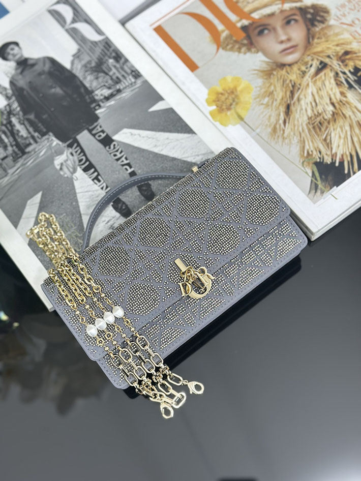 ディオール バッグ 人気 Dior ミスディオールミニ・カナージュ エンブロイダリー ブルー S0980OIBE_M31L ディオール バッグ レディース - 画像 (6)