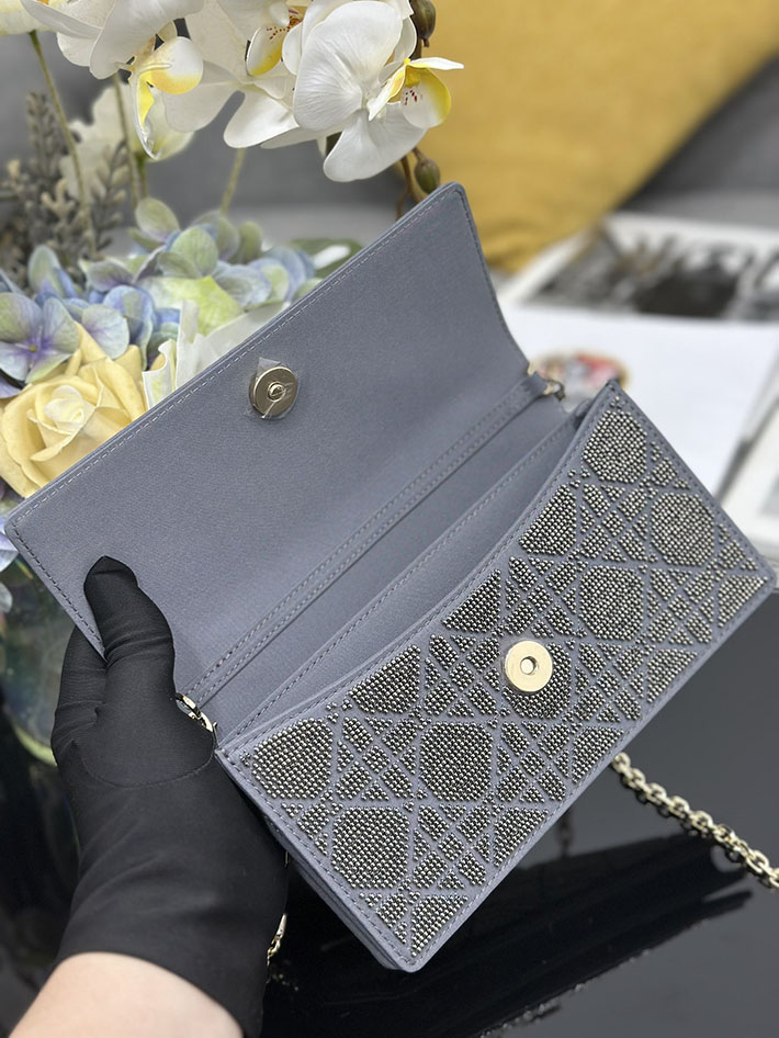 ディオール バッグ 人気 Dior ミスディオールミニ・カナージュ エンブロイダリー ブルー S0980OIBE_M31L ディオール バッグ レディース - 画像 (4)