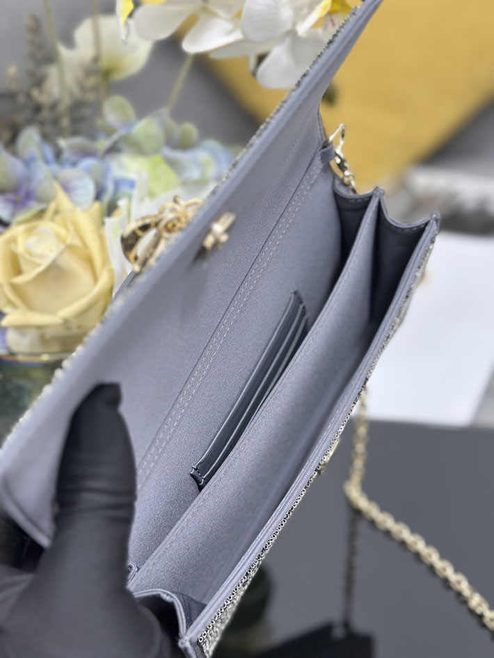 ディオール バッグ 人気 Dior ミスディオールミニ・カナージュ エンブロイダリー ブルー S0980OIBE_M31L ディオール バッグ レディース - 画像 (3)