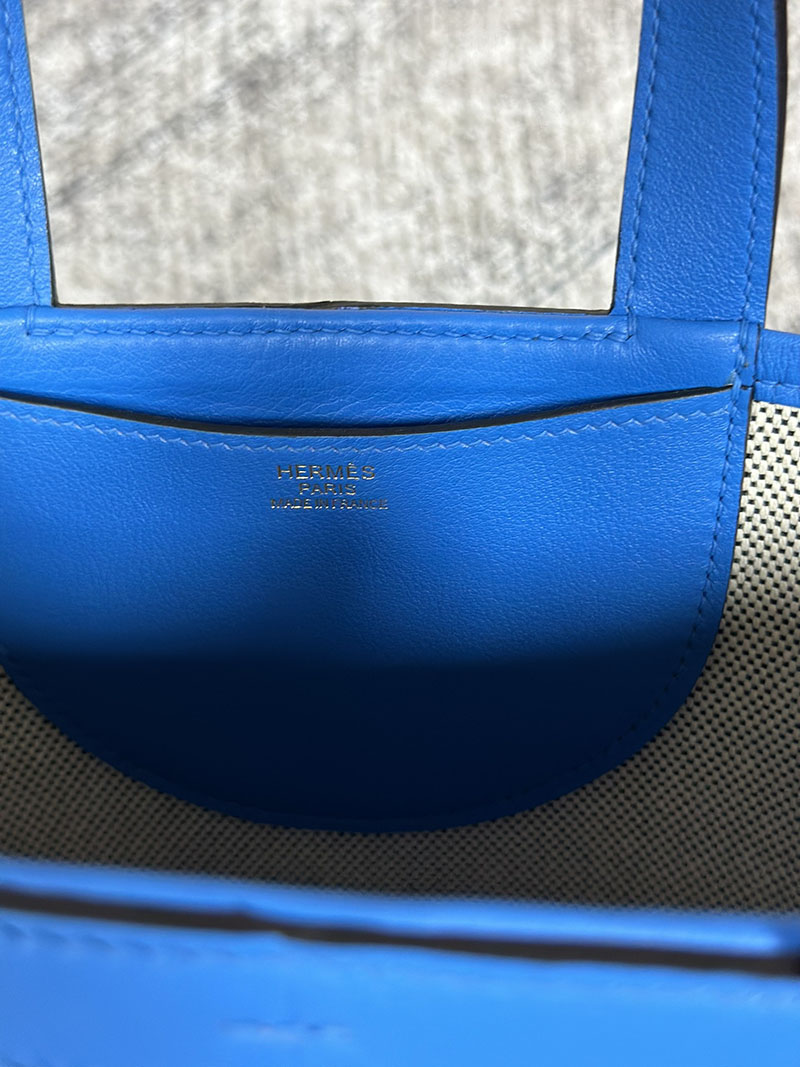 エルメス ハンドバッグ イン・ザ・ループ ブルーフリーダ トワルアッシュ/スイフト ゴールド金具 2630328 エルメス インザ ループ 使い勝手 - 画像 (6)