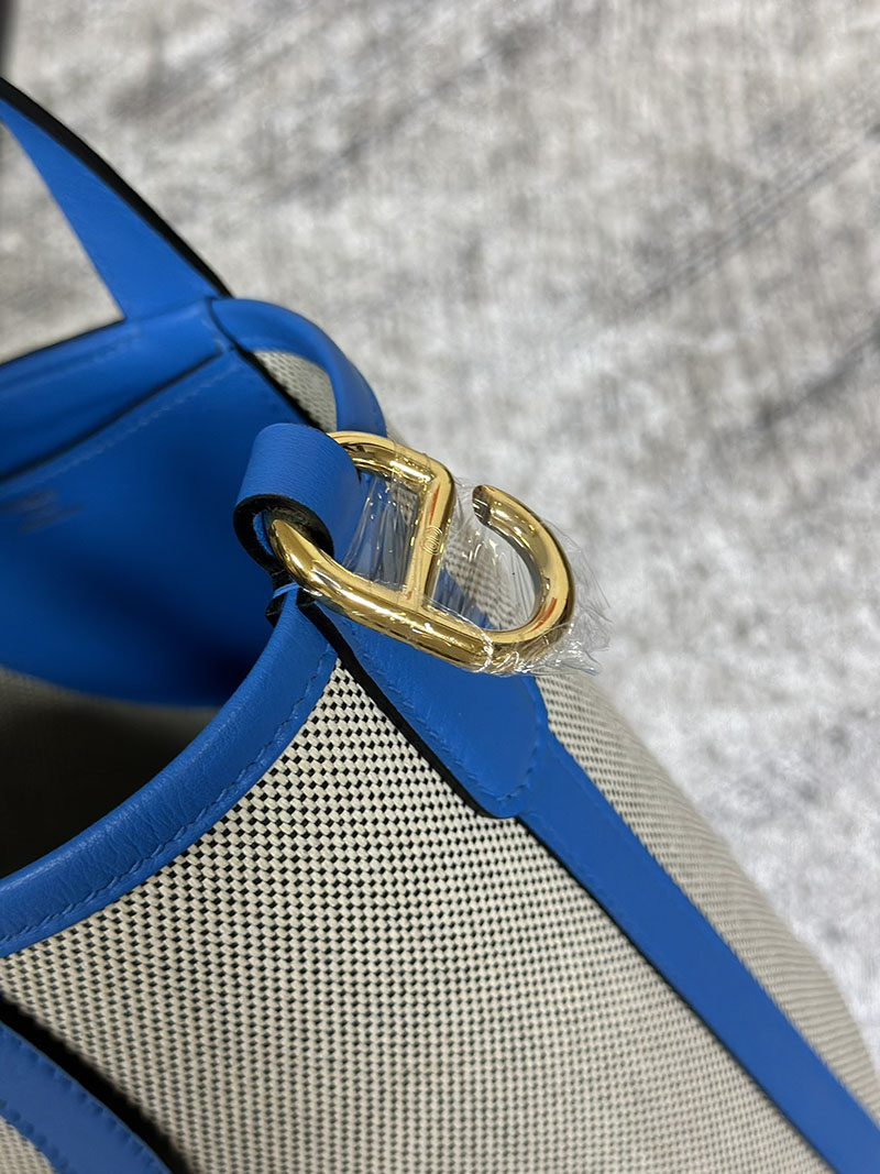 エルメス ハンドバッグ イン・ザ・ループ ブルーフリーダ トワルアッシュ/スイフト ゴールド金具 2630328 エルメス インザ ループ 使い勝手 - 画像 (5)