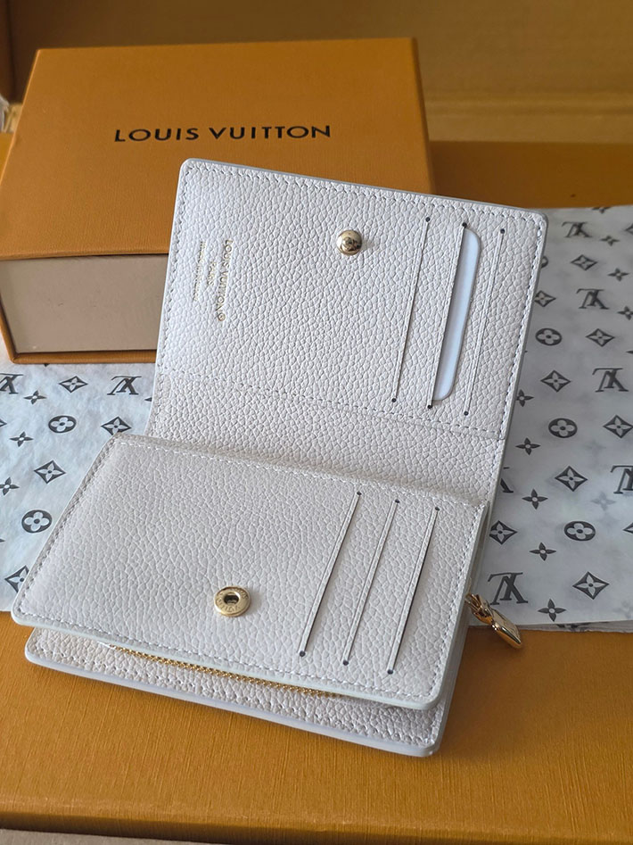 ルイヴィトン販売店舗 財布 レディース LV ポルトフォイユ・クレア モノグラム・ミルキーホワイト、ピーチ M28275 ヴィトン 財布 ピンク モノグラム - 画像 (7)