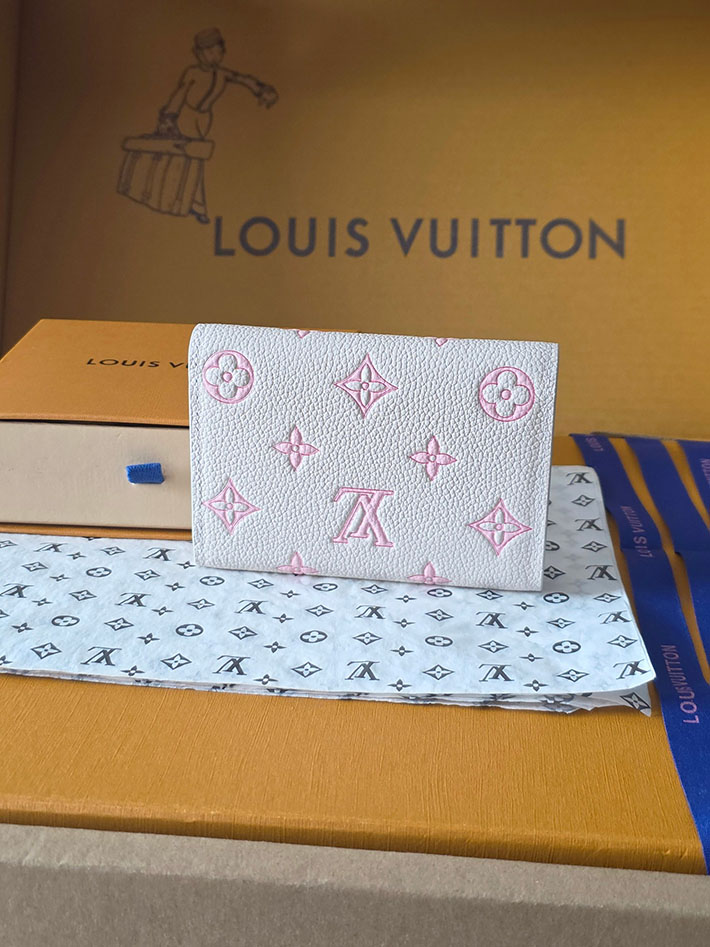 ルイヴィトン販売店舗 財布 レディース LV ポルトフォイユ・ヴィクトリーヌ モノグラム・ミルキーホワイト、ピーチ M28299 ルイヴィトン 財布 ピンク - 画像 (11)