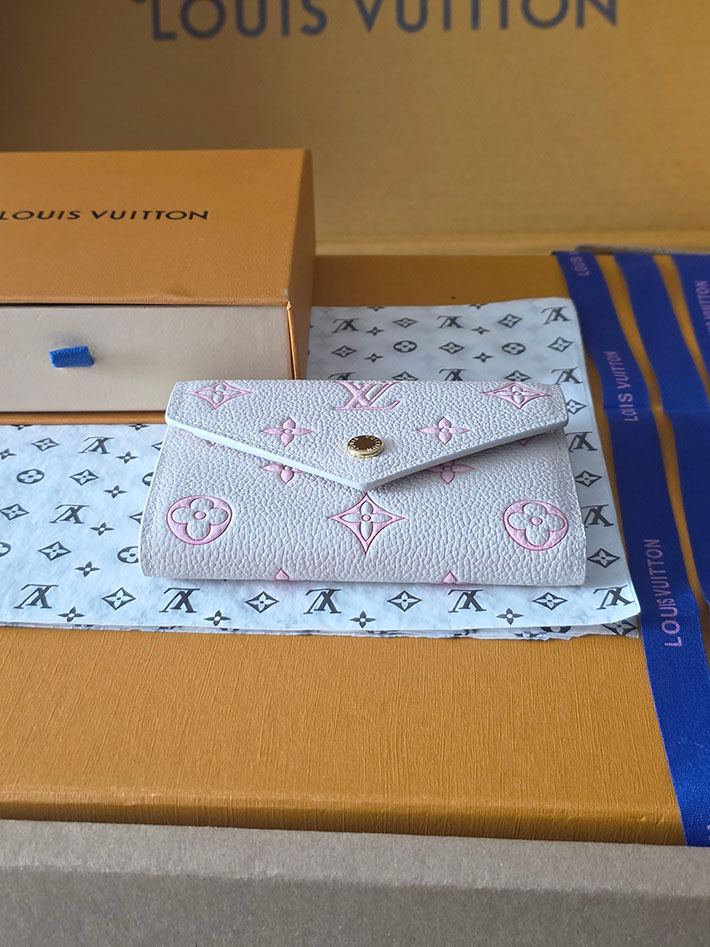 ルイヴィトン販売店舗 財布 レディース LV ポルトフォイユ・ヴィクトリーヌ モノグラム・ミルキーホワイト、ピーチ M28299 ルイヴィトン 財布 ピンク - 画像 (10)
