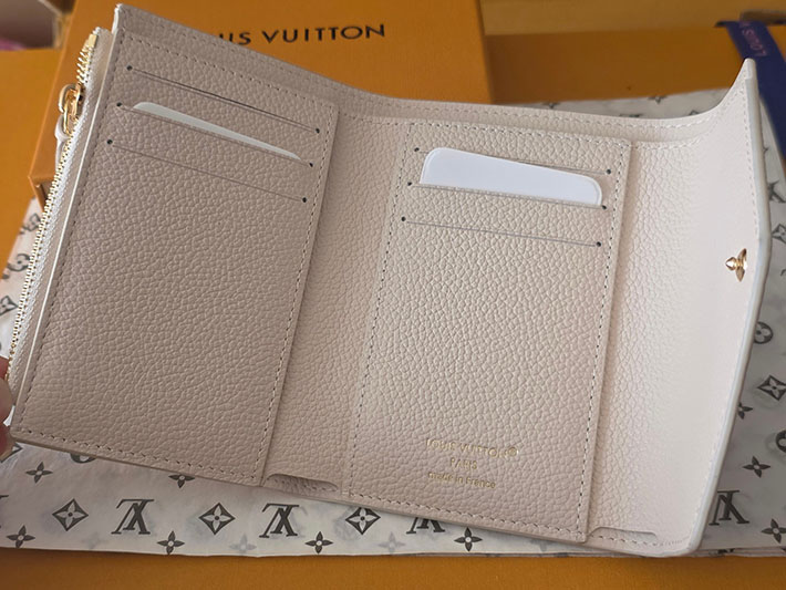 ルイヴィトン販売店舗 財布 レディース LV ポルトフォイユ・ヴィクトリーヌ モノグラム・ミルキーホワイト、ピーチ M28299 ルイヴィトン 財布 ピンク - 画像 (6)