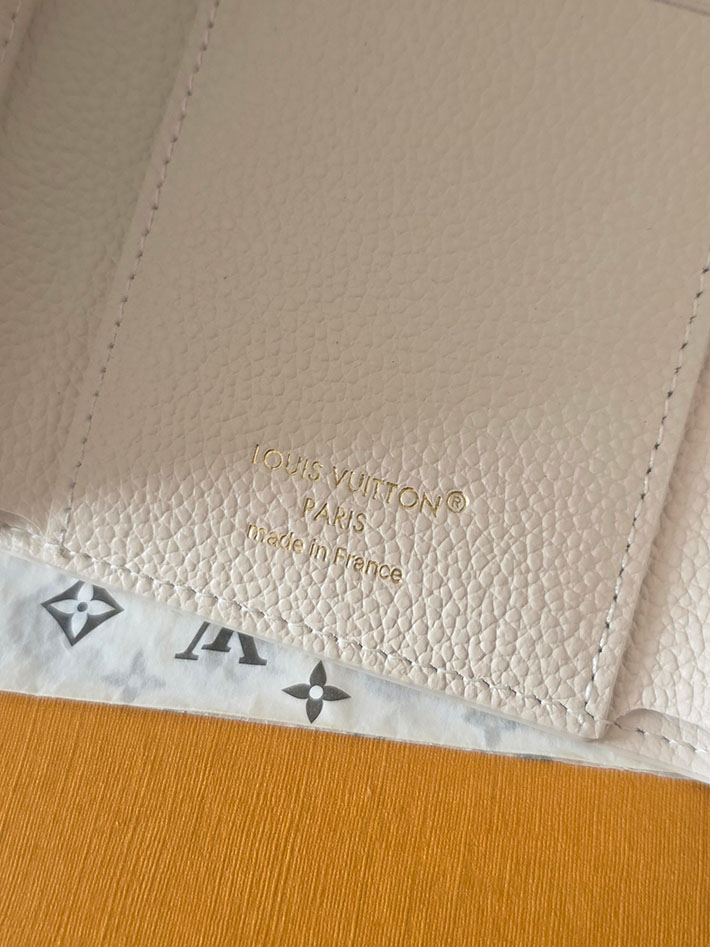 ルイヴィトン販売店舗 財布 レディース LV ポルトフォイユ・ヴィクトリーヌ モノグラム・ミルキーホワイト、ピーチ M28299 ルイヴィトン 財布 ピンク - 画像 (5)