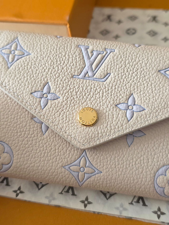 ルイヴィトン販売店舗 財布 レディース LV ポルトフォイユ・ヴィクトリーヌ モノグラム・ミルキーホワイト、ブルー 2629343 ヴィトン ミニ財布 人気 - 画像 (11)