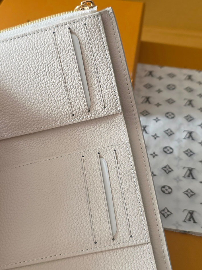 ルイヴィトン販売店舗 財布 レディース LV ポルトフォイユ・ヴィクトリーヌ モノグラム・ミルキーホワイト、ブルー 2629343 ヴィトン ミニ財布 人気 - 画像 (6)