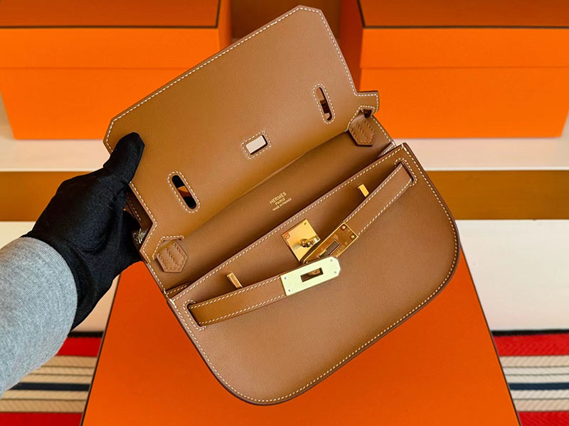 エルメス ジプシエールバッグ HERMES ジプシエール ミニ ゴールド エバーカラー ゴールド金具 2630345 エルメス ジプシエール ミニ - 画像 (7)