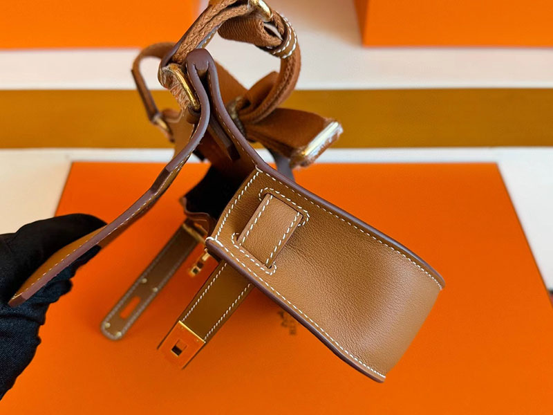 エルメス ジプシエールバッグ HERMES ジプシエール ミニ ゴールド エバーカラー ゴールド金具 2630345 エルメス ジプシエール ミニ - 画像 (6)