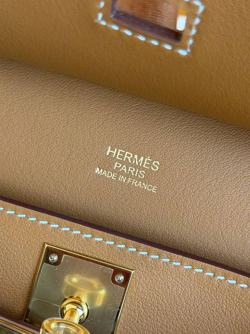 エルメス ジプシエールバッグ HERMES ジプシエール ミニ ゴールド エバーカラー ゴールド金具 2630345 エルメス ジプシエール ミニ - 画像 (5)