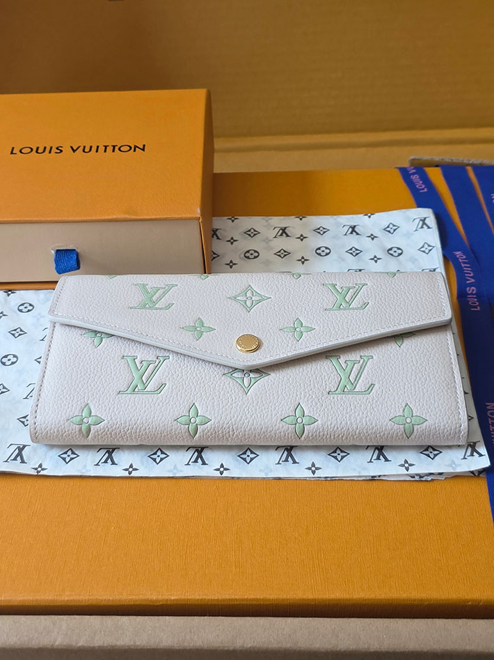 ルイヴィトン販売店舗 財布 レディース LV ポルトフォイユ・サラ ミルキーホワイト、グリーン M27740 ルイヴィトン 長財布 レディース 人気 - 画像 (10)