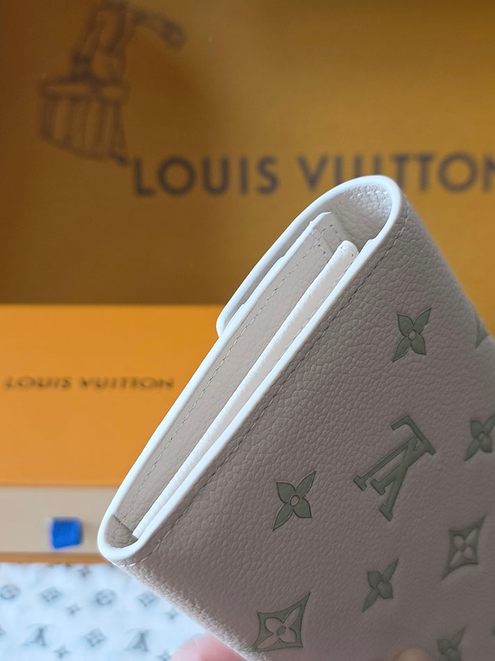 ルイヴィトン販売店舗 財布 レディース LV ポルトフォイユ・サラ ミルキーホワイト、グリーン M27740 ルイヴィトン 長財布 レディース 人気 - 画像 (7)