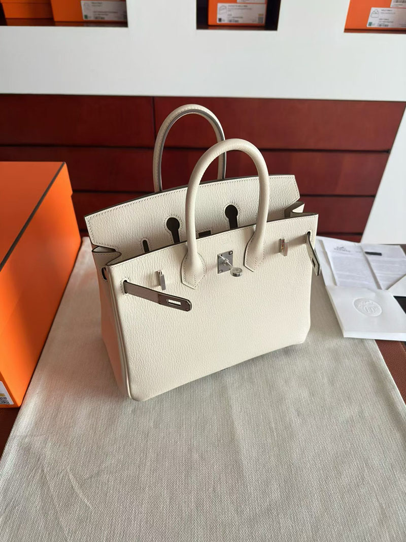 エルメス バーキンバッグ HERMES バーキン25 クレ シェブルミゾル シルバー金具 2630351 エルメス バーキン25 定価 - 画像 (2)