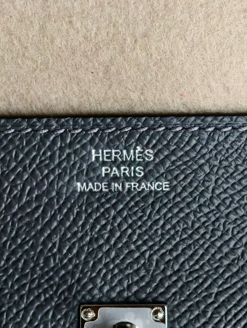 HERMES ケリードールピクト グリミスティ/ブラック/ヴェールフィズ/アルザン エプソン シルバー金具 2630352 エルメス ケリードール ピクト - 画像 (8)