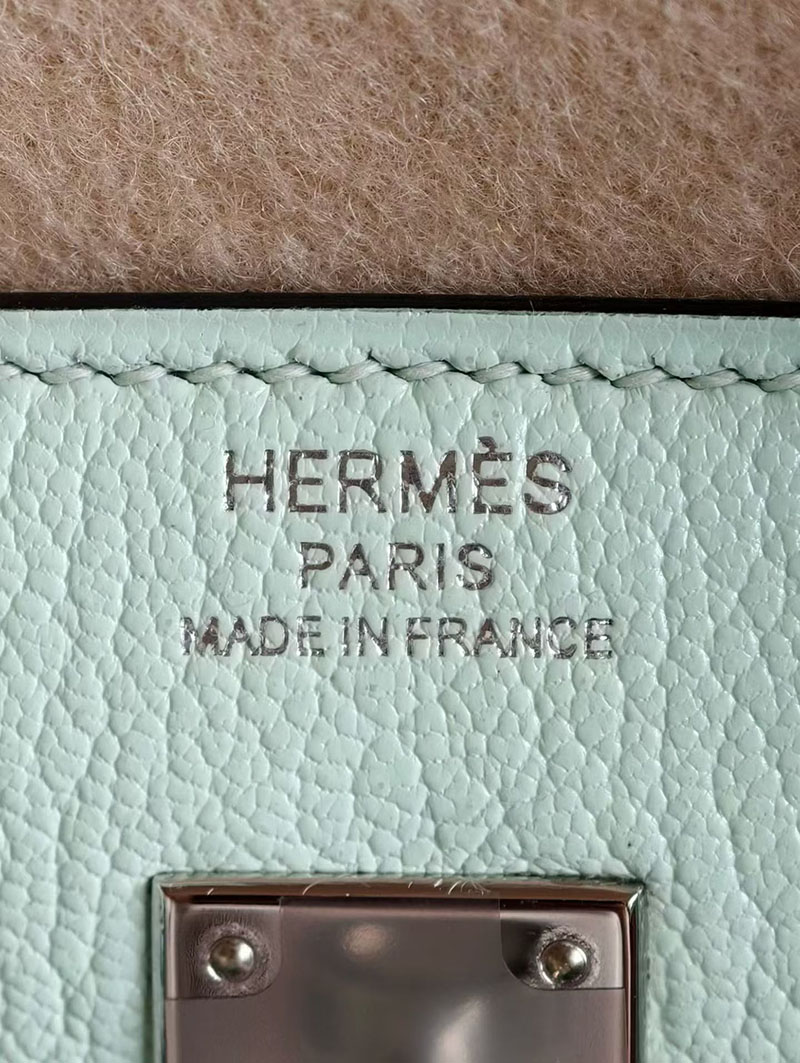 エルメス バーキンバッグ HERMES バーキン25 ミント シェブルミゾル シルバー金具 2630353 エルメス バーキン25 値段 - 画像 (7)