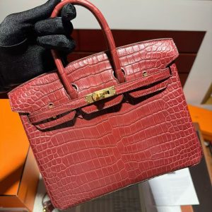 エルメス バーキン クロコ 赤