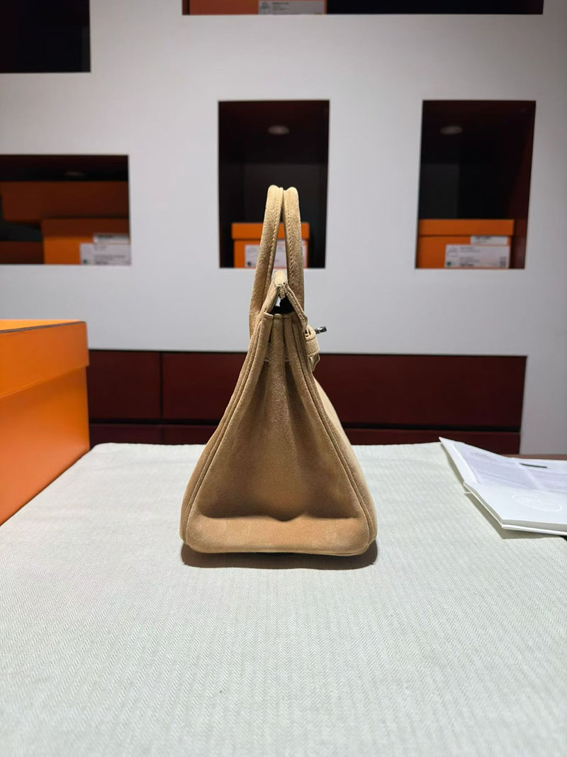 エルメス バーキンバッグ HERMES バーキン25 トレンチ ヴォー・グリズリー シルバー金具 2630362 バーキンスーパーコピー代引き - 画像 (9)