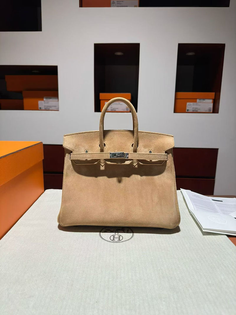 エルメス バーキンバッグ HERMES バーキン25 トレンチ ヴォー・グリズリー シルバー金具 2630362 バーキンスーパーコピー代引き - 画像 (7)