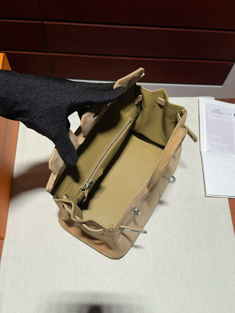 エルメス バーキンバッグ HERMES バーキン25 トレンチ ヴォー・グリズリー シルバー金具 2630362 バーキンスーパーコピー代引き - 画像 (5)