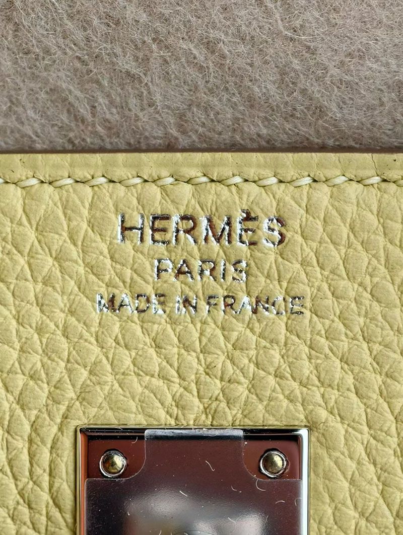エルメス バーキンバッグ HERMES バーキン25 ジョーヌプッサン トゴ シルバー金具 2630364 エルメス バーキン コピー - 画像 (5)