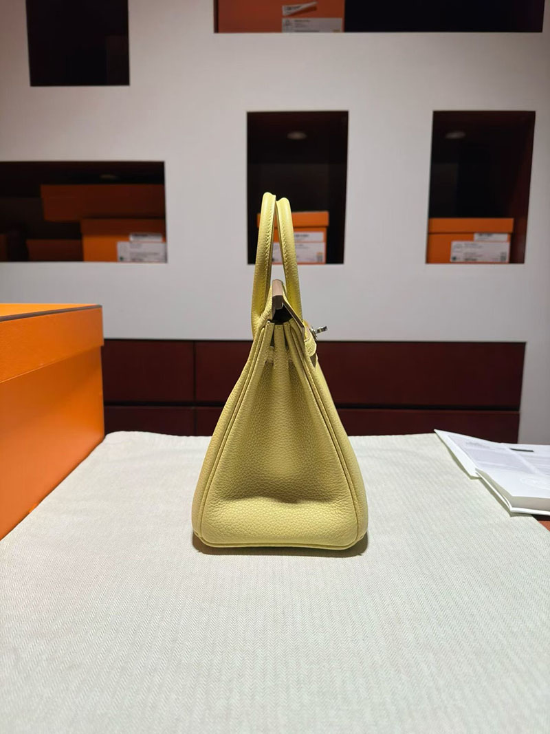 エルメス バーキンバッグ HERMES バーキン25 ジョーヌプッサン トゴ シルバー金具 2630364 エルメス バーキン コピー - 画像 (3)