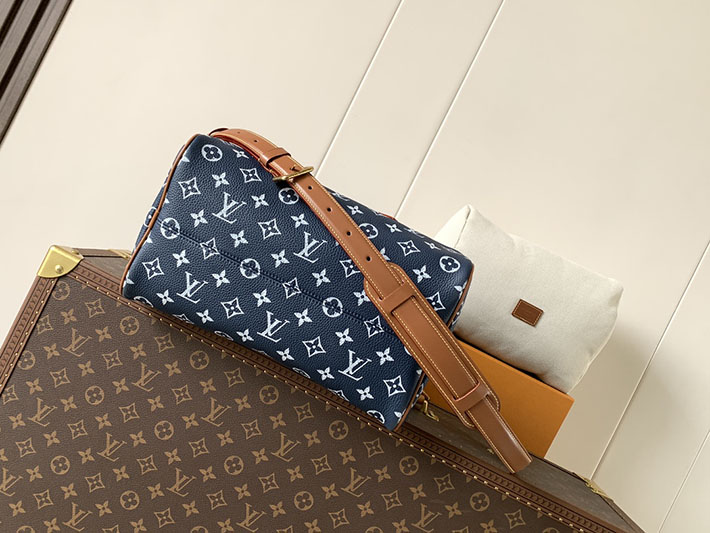 ルイヴィトン販売店舗 旅行バッグ LV スピーディ P9 バンドリエール 30 インディゴブルー M15282 ルイヴィトン スピーディ メンズ - 画像 (7)