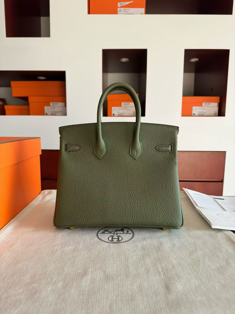 エルメス バーキンバッグ レディース HERMES バーキン25 カノピ フィヨルド ゴールド金具 2630371 エルメスバーキン25値段 - 画像 (3)