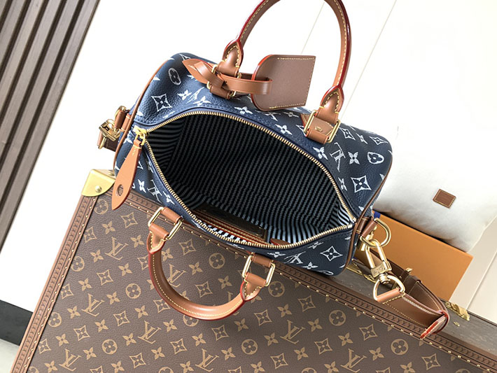 ルイヴィトン販売店舗 旅行バッグ LV スピーディ P9 バンドリエール 30 インディゴブルー M15282 ルイヴィトン スピーディ メンズ - 画像 (3)