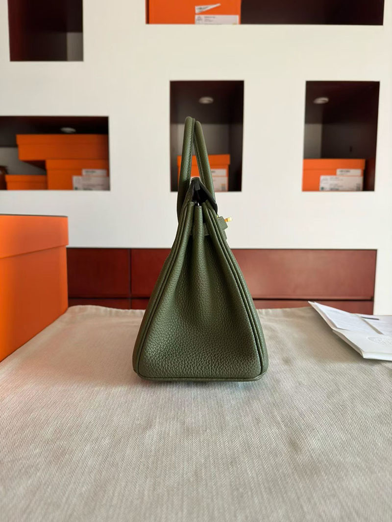エルメス バーキンバッグ レディース HERMES バーキン25 カノピ フィヨルド ゴールド金具 2630371 エルメスバーキン25値段 - 画像 (2)