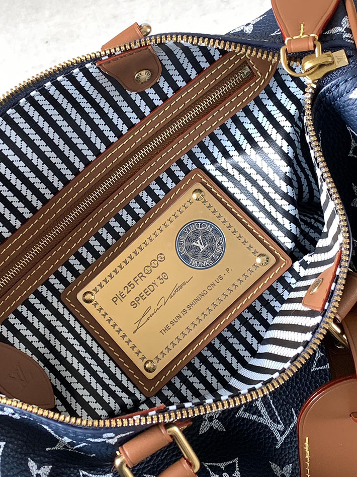 ルイヴィトン販売店舗 旅行バッグ LV スピーディ P9 バンドリエール 30 インディゴブルー M15282 ルイヴィトン スピーディ メンズ - 画像 (2)