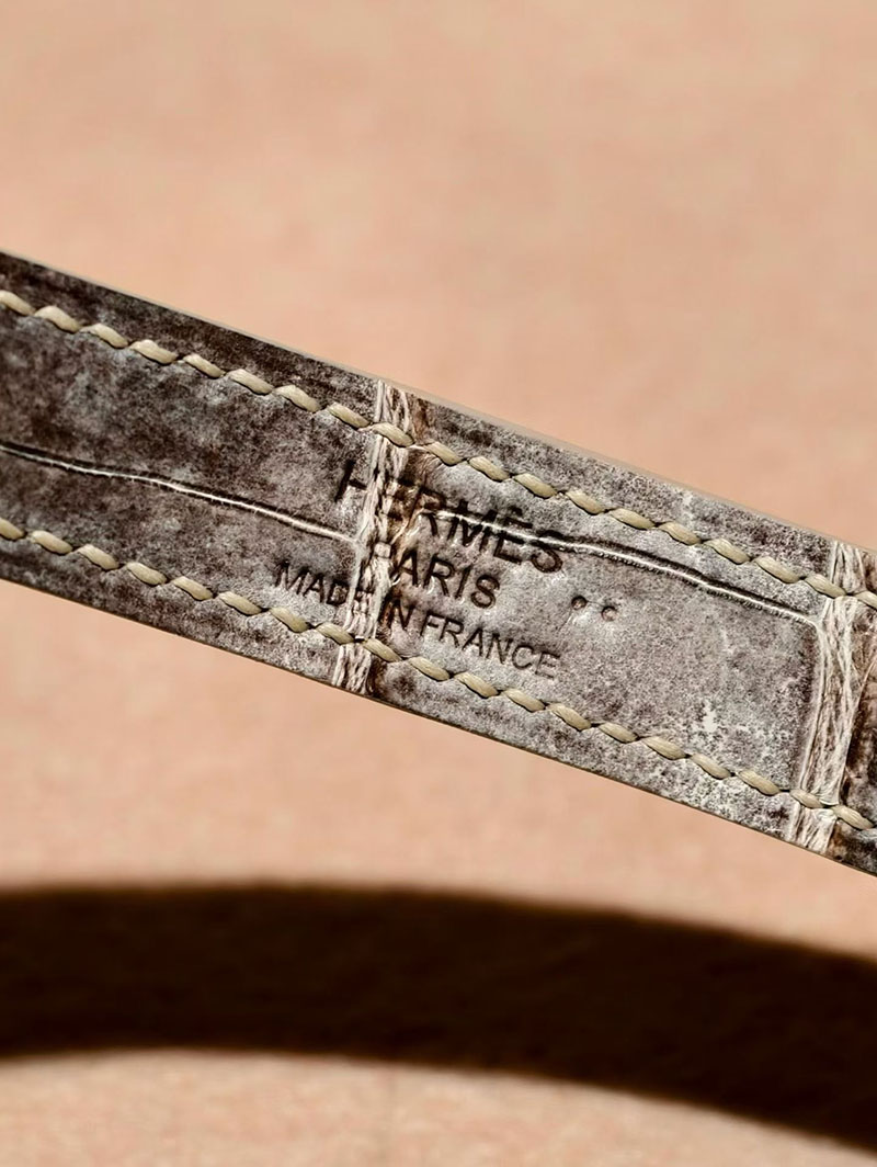 エルメス ケリーバッグ レディース HERMES ケリー25 内縫い ヒマラヤ クロコダイル シルバー金具 2630375 エルメス ケリー ヒマラヤ - 画像 (5)