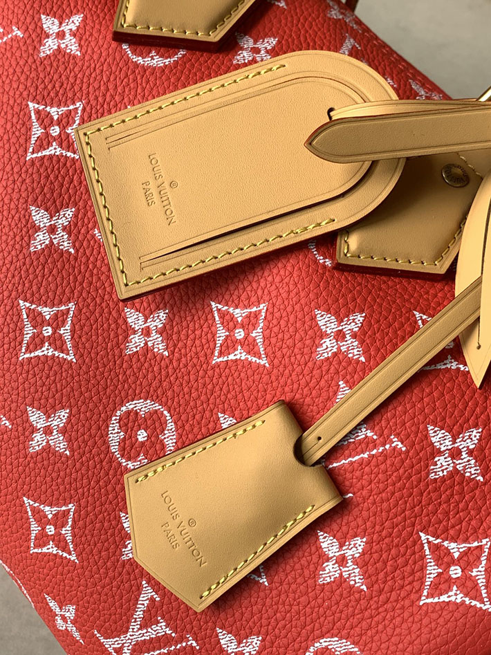 ルイヴィトン販売店舗 旅行バッグ LV スピーディ P9 バンドリエール 30 カーフレザー レッド M14067 ルイヴィトン スピーディ30 - 画像 (6)