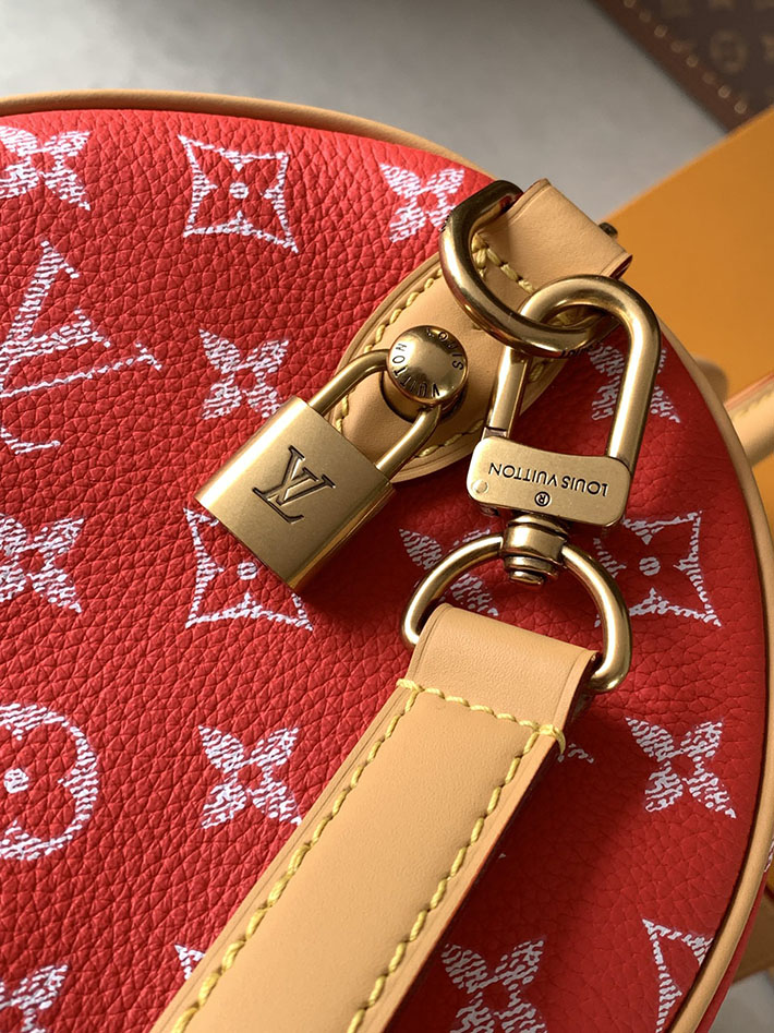 ルイヴィトン販売店舗 旅行バッグ LV スピーディ P9 バンドリエール 30 カーフレザー レッド M14067 ルイヴィトン スピーディ30 - 画像 (5)