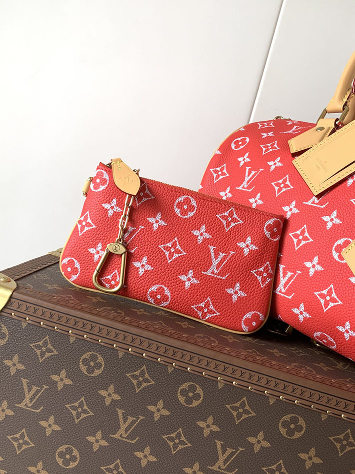 ルイヴィトン販売店舗 旅行バッグ LV スピーディ P9 バンドリエール 30 カーフレザー レッド M14067 ルイヴィトン スピーディ30 - 画像 (4)