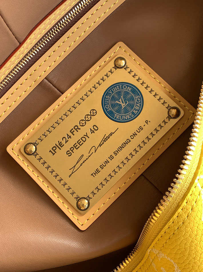 ルイヴィトン販売店舗 旅行バッグ LV スピーディ P9 バンドリエール 40 イエロー カーフレザー M24419 ルイヴィトン ボストンバッグ メンズ - 画像 (2)