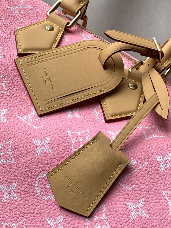 ルイヴィトン販売店舗 旅行バッグ LV スピーディ P9 バンドリエール 30 カーフレザー キャンディピンク M13914 ルイヴィトン ピンク モノグラム バッグ - 画像 (6)