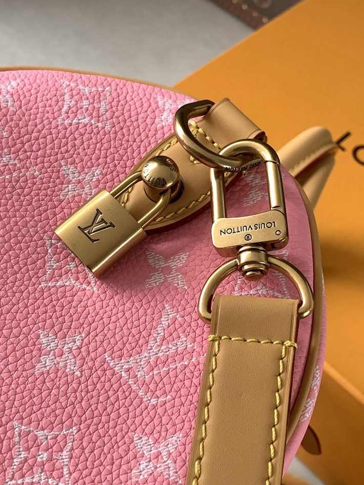 ルイヴィトン販売店舗 旅行バッグ LV スピーディ P9 バンドリエール 30 カーフレザー キャンディピンク M13914 ルイヴィトン ピンク モノグラム バッグ - 画像 (5)