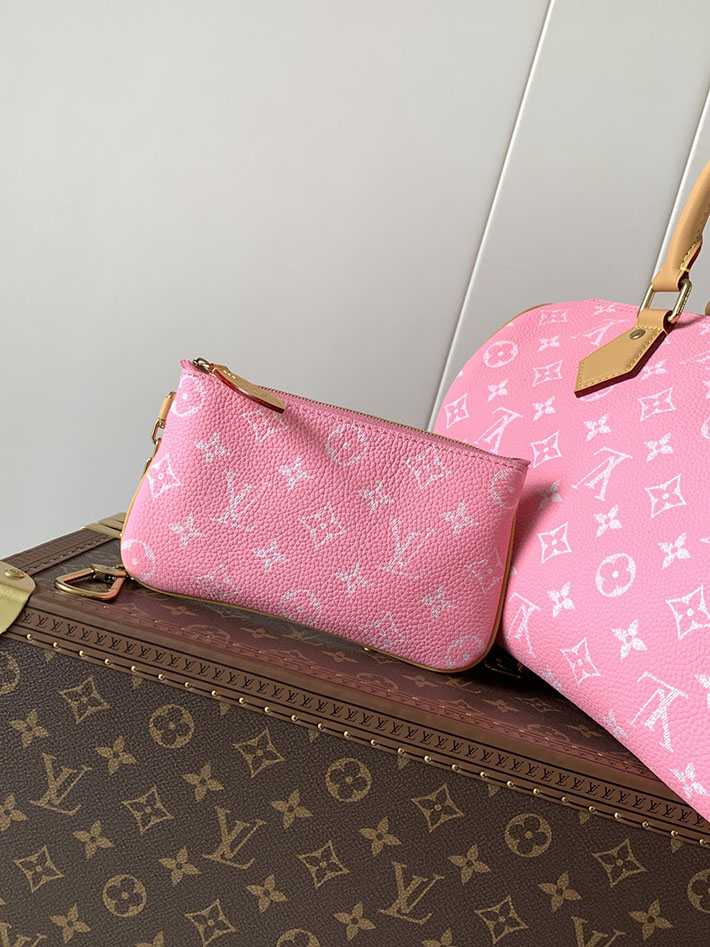 ルイヴィトン販売店舗 旅行バッグ LV スピーディ P9 バンドリエール 30 カーフレザー キャンディピンク M13914 ルイヴィトン ピンク モノグラム バッグ - 画像 (4)