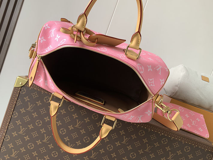 ルイヴィトン販売店舗 旅行バッグ LV スピーディ P9 バンドリエール 40 キャンディピンク M13918 ルイヴィトン ボストンバッグ 公式 - 画像 (3)