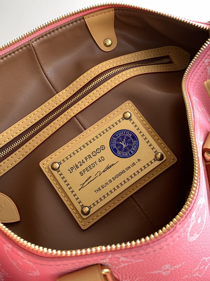 ルイヴィトン販売店舗 旅行バッグ LV スピーディ P9 バンドリエール 40 キャンディピンク M13918 ルイヴィトン ボストンバッグ 公式 - 画像 (2)