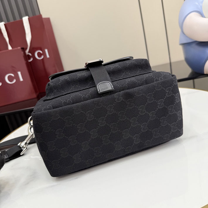 グッチ直営アウトレット店 GUCCI GGキャンバス スモール トートバッグ ブラック 854743 FAE8V 1000 グッチ トートバッグ メンズ - 画像 (4)