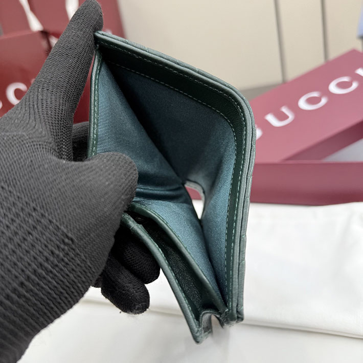 グッチ 財布 アウトレット GUCCI GGマーモント スモールウォレット グリーン ナッパレザー 466492 AAFAX 3020 グッチ 財布 新作 - 画像 (2)