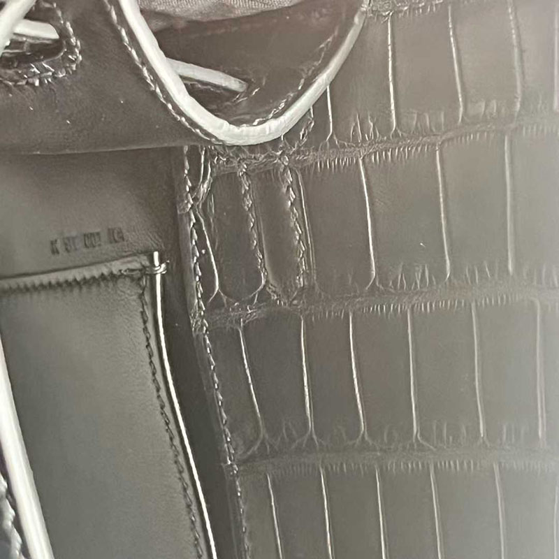 エルメス ポシェット ケリー 定価 HERMES ポシェットケリー クロ クロコダイル シルバー金具 26210444 エルメス 新作バッグ - 画像 (4)