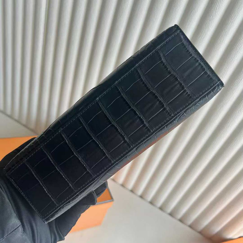 エルメス ポシェット ケリー 定価 HERMES ポシェットケリー クロ クロコダイル シルバー金具 26210444 エルメス 新作バッグ - 画像 (2)