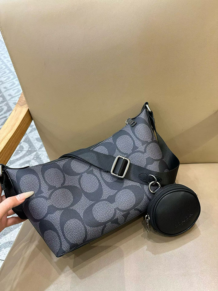 コーチ バッグ アウトレット COACH スモール フィン クロスボディ バッグ・ポーチ・マキシ シグネチャー キャンバス CCG19 QBMI5 コーチ バッグ メンズ - 画像 (9)